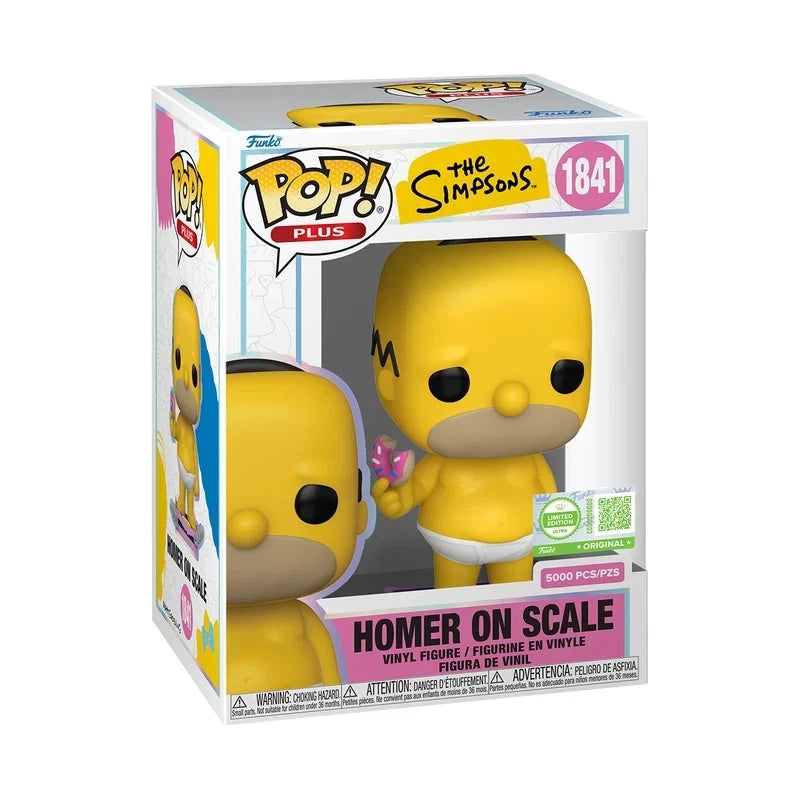 Plus Homer on Scale with Pop! Protector